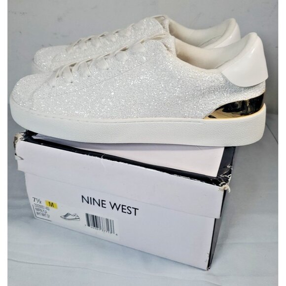 Nine West glitter studded low top casual sneaker NEW  Women's Size 7.5 - Picture 1 of 14